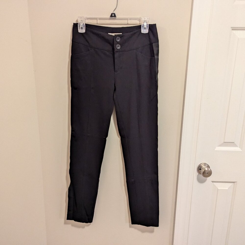 Black CAbi button front pants - Size 4